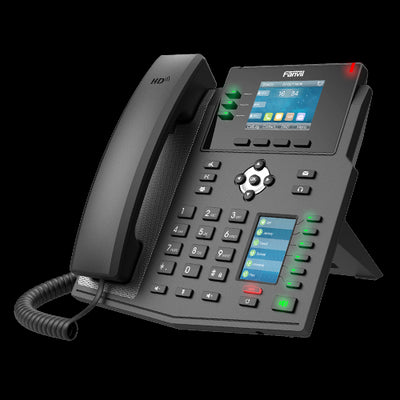 Fanvil X4U Enterprise IP Phone - 2.8' Colour Screen, 4 Lines, 30 x DSS Buttons, *SBC Ready, Dual Gigabit NIC-0