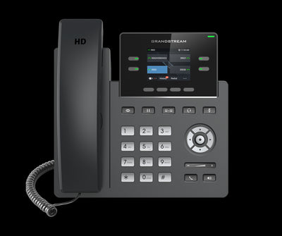 Grandstream GRP2612 4 Line IP Phone, 2 SIP Accounts, 320x240 Colour Screen, HD Audio, Includes PSU-0