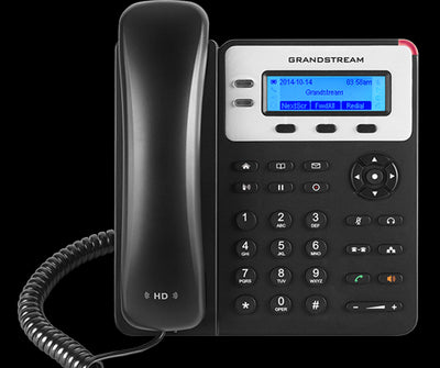 Grandstream GXP1620 2 Line Basic IP Phone, 2 SIP Accounts, 132x48 Backlit Graphical LCD Display, HD Audio-0