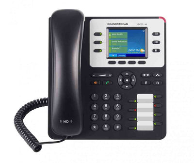 Grandstream GXP2130 3 Line IP Phone, 3 SIP Accounts, 320x240 Colour LCD Screen, HD Audio, Built-In Bluetooth-0