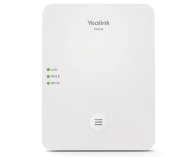 Yealink W80B Wireless DECT IP Multi-Cell System Solution, Up to 100 parallel calls, Up to 100 handsets, Up to 100 SIP accounts, Support PoE & IPv6I-0