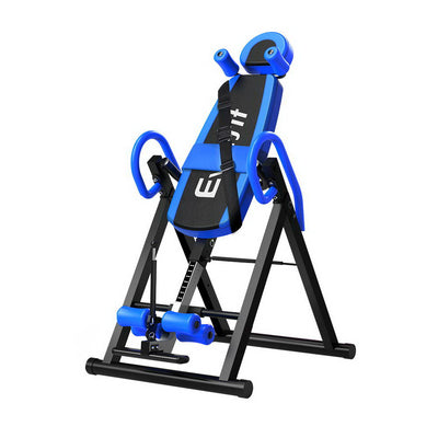 Everfit Inversion Table Gravity Exercise Inverter Back Stretcher Home Gym Blue-0