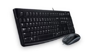 Logitech MK120 Keyboard & Mouse Combo Quiet typing and Spill resistant High-definition optical tracking Thin profile 3yr wty-0