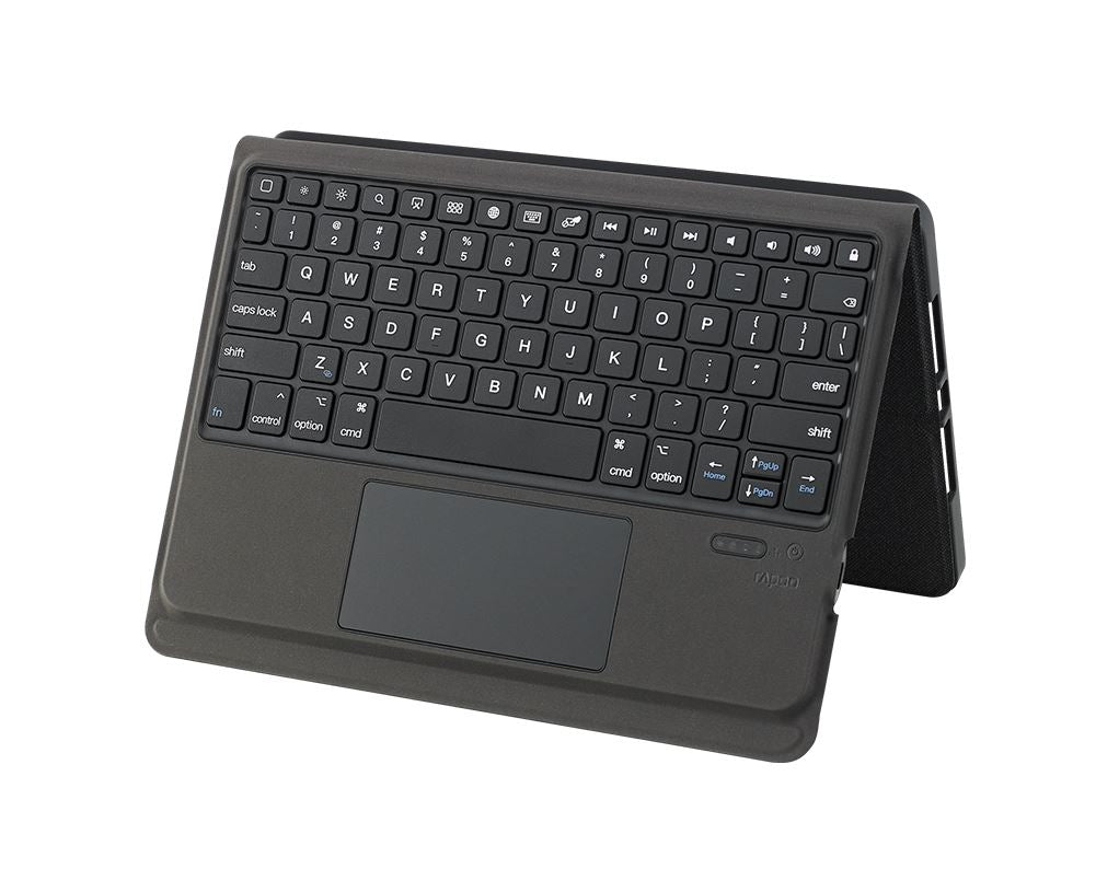 (LS) RAPOO XK300 Plus Bluetooth Keyboard for iPad Pro/Air/7 10.5' - Shortcut keys, Touch Gestures, Scissor switches, Multimedia keys, Rechargeable-0