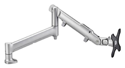 ATDEC AWMS-DB Dynamic Monitor Arm. F-Clamp Desk Fixing. Max Load 9kg. Up to 32&quot; screens. Silver-0