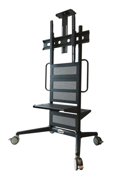 BenQ Pro AV Trolley - Fixed Height Video Conferencing, Digital Signage and IFP Trolley - Support up to 125kg - fit displays 43&quot; - 86&quot;-0