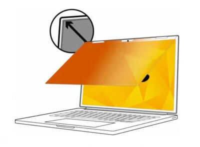 3M Gold Privacy Filter for 13.3&quot; Laptop with 3M COMPLY Flip Attach, Adhesive Strips and Slide Mounts, 16:10-0