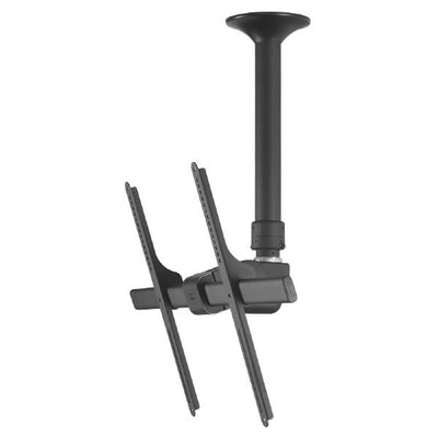 ATDEC Telehook 30-70 Large Display Ceiling Mount Tilt with Height Adjustable Pole (Short). Max load 65kg. Universal VESA. Black.-0