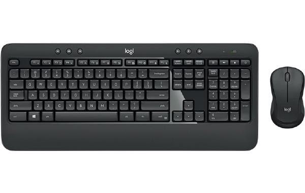 Logitech Wireless Keyboard &amp; Mouse Combo, MK540, Black, USB Receiver, (combo powered by 3x AA, included) Limited Stock-0