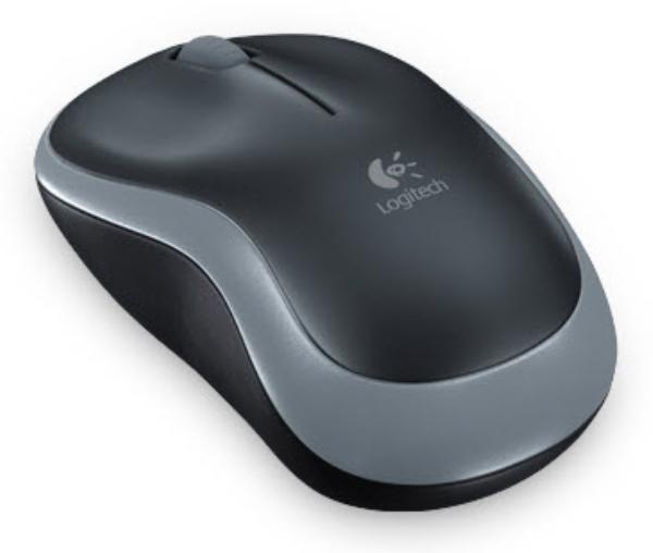 Logitech Wireless Mouse M185, 3 Button, Optical, 1000 DPI, USB Receiver, Scroll Wheel, Colour: Grey, 2.4GHz - Limited Stock-0