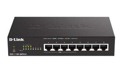 D-Link 8-Port Gigabit Smart Managed PoE Switch with 4 RJ45 and 4 PoE Ports-0