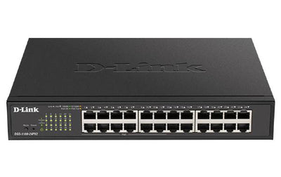 D-Link 24-Port Gigabit Smart Managed PoE Switch with 12 Mbps and 12 PoE Ports-0