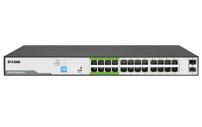 D-Link 26-Port Unmanaged PoE Switch with 24 RJ45 PoE and 2 SFP Ports-0