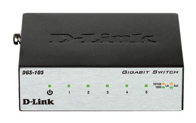 D-Link 5-Port Gigabit Unmanaged Desktop Switch with 5 RJ45 Ports-0