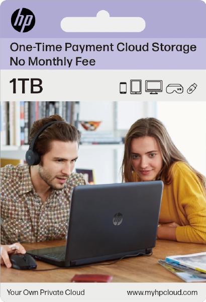 HP Cloud 1TB One-Time Payment Cloud Storage
. Secure, reliable lifetime cloud storage with no recurring fees.-0