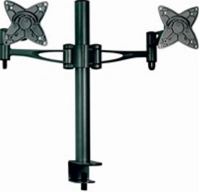 Astrotek Dual Monitor Arm Desk Mount Height Adjustable Stand for 2x LCD Display 23.8' 24' 27' 8kg 30° Tilt 180° Swivel 360° Pivot VESA 75x75 100x100-0