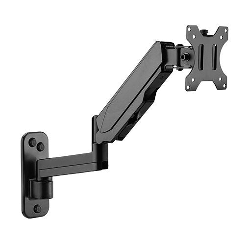 Brateck Single Screen Wall Mounted Articulating  Gas Spring Monitor Arm 17'-32',Weight Capacity (per screen) 8kg;-0