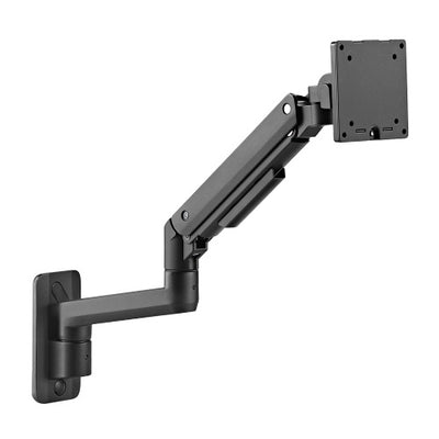 Brateck Fabulous Wall Mounted Heavy-Duty Gas Spring Monitor Arm 17'-49',Weight Capacity (per screen)20kg(Black)-0