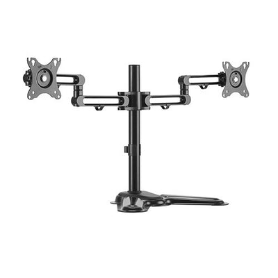 Brateck Dual Free Standing Monitor Premium Articulating Aluminum Monitor Stand Fit Most 17'-32' Monitors Up to 8kg per screen VESA 75x75/100x100-0