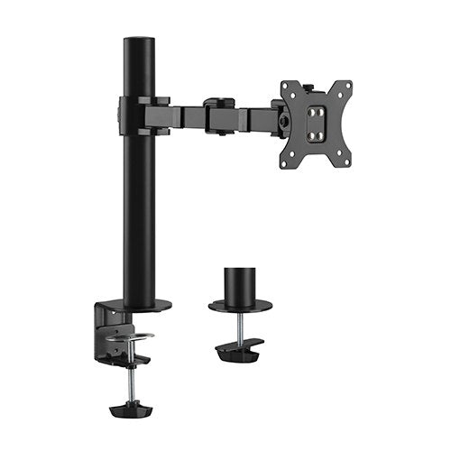 Brateck Single Monitor Affordable Steel Articulating Monitor Arm Fit Most 17'-32' Monitor Up to 9kg per screen VESA 75x75/100x100-0