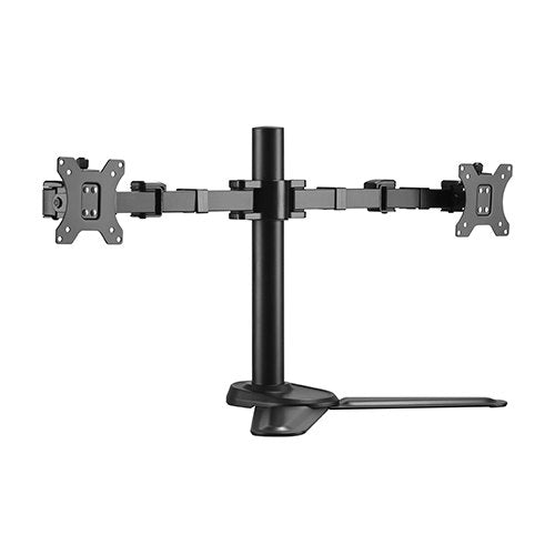 Brateck Dual Free Standing Monitors Affordable Steel Articulating Monitor Stand Fit Most 17'-32' Monitors Up to 9kg per screen VESA 75x75/100x100-0