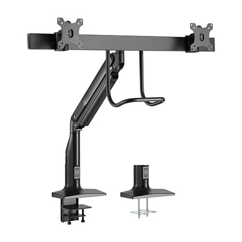 Brateck Dual Monitors Select Gas Spring Aluminum Monitor Arm Fit Most 17‘-35’ Monitors Up to 10kg per screen VESA 75x75/100x100(LS)-LDT23-0