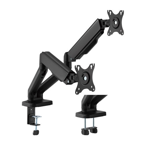 Brateck Cost-Effective Spring-Assisted Dual Monitor Arm Fit Most 17'-32' Monitor Up to 9KG VESA 75x75,100x100(Black)-0