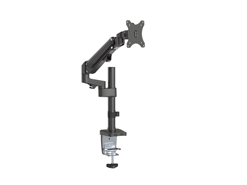 Brateck Single Monitor Heavy-Duty Aluminum Gas Spring Monitor Arm Fit Most 17' - 35' Monitors Up to12kg per screen VESA 75x75/100x100-0