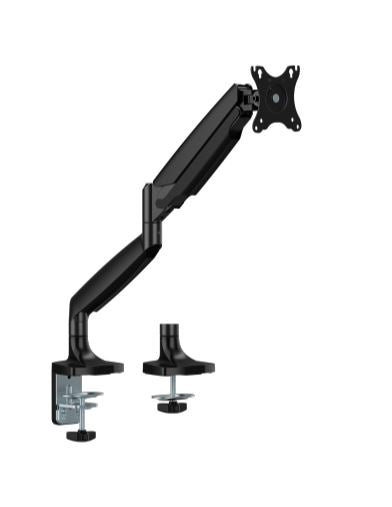 Brateck LDT82-C012 SINGLE SCREEN HEAVY-DUTY GAS SPRING MONITOR ARM For most 17'~45' Monitors, Matte Black(New)-0