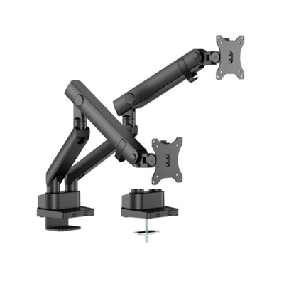 Brateck LDT84-C024-B DUAL SCREEN SLIM HEAVY-DUTY MECHANICAL SPRING MONITOR ARM BLACK (new)-0