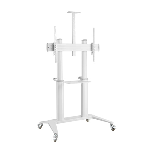 Brateck Ultra-Modern Large Screen Aluminum TV Cart  Fit 70'-120' Up to 140kg- White(LS)-0