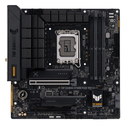 ASUS B760M TUF GAMING B760M-PLUS WIFI II Intel LGA1700 mATX Motherboard 192GB, 4xDDR5, 1 x PCIe 5.0 x16 slot, 3 x M.2 slots,4 x SATA,1xHDMI, 1xDP-0