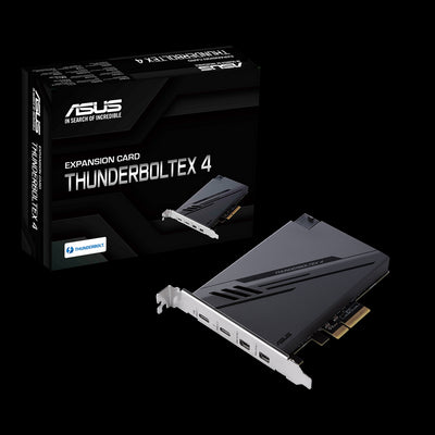 ASUS THUNDERBOLTEX 4 Expansion Card, Dual Thunderbolt, 40 Gbps Bi-Directional, 4xUSB-C, 1xDP, 4xPCIE3.0-0