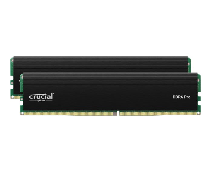 Crucial Pro 64GB (2x32GB) DDR4 UDIMM 3200MHz CL22 Black Heat Spreader Support Intel XMP AMD Ryzen for Desktop PC Gaming Memory-0