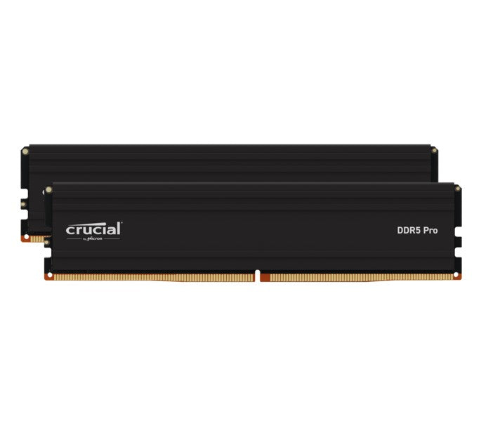 Crucial Pro 32GB (2x16GB) DDR5 UDIMM 5600MHz CL46 Black Heat Spreader Support Intel XMP AMD Ryzen for Desktop PC Gaming Memory-0