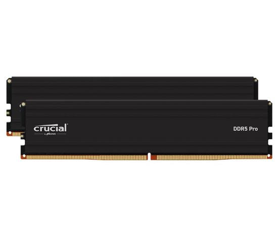 Crucial Pro 64GB (2x32GB) DDR5 UDIMM 5600MHz CL46 Black Heat Spreader Support Intel XMP AMD Ryzen for Desktop PC Gaming Memory-0