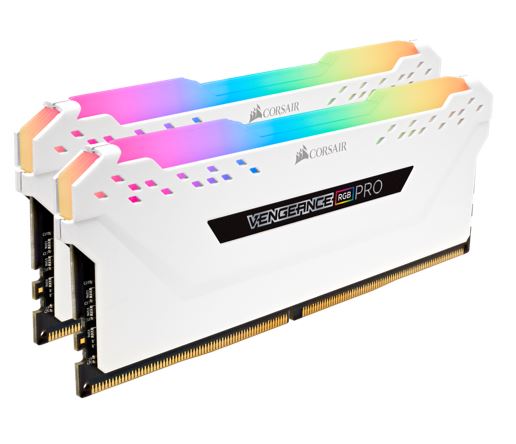 Corsair Vengeance RGB PRO 16GB (2x8GB) DDR4 3200MHz C16 Desktop Gaming Memory White-0