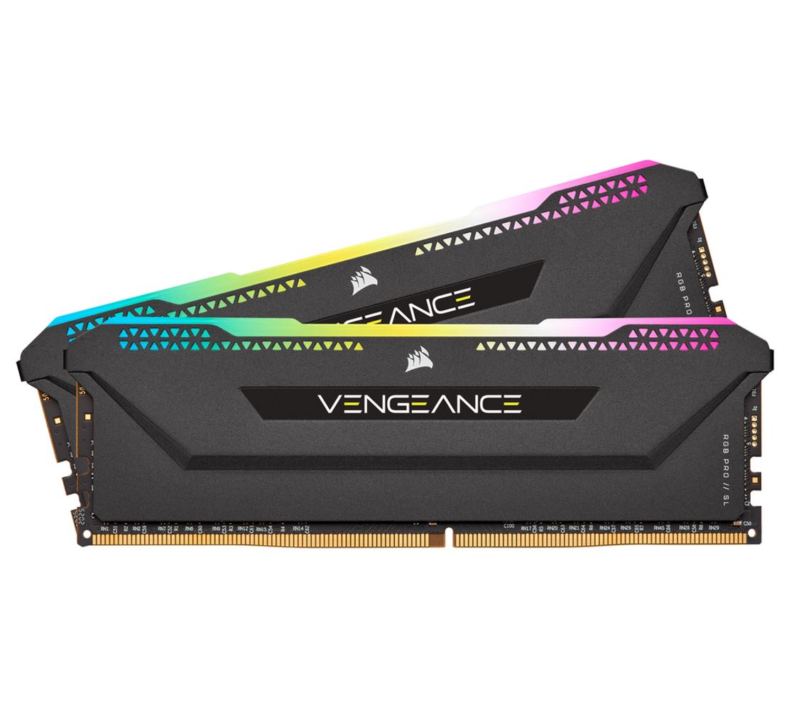 (LS) Corsair Vengeance RGB PRO SL 16GB (2x8GB) DDR4 3600Mhz C18 Black Heatspreader for AMD Desktop Gaming Memory-0