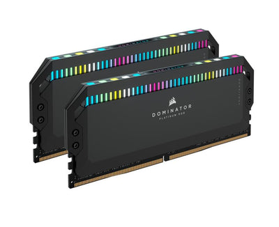 Corsair Dominator Platinum RGB 32GB (2x16GB) DDR5 UDIMM 5600Mhz C36 1.25V Black Desktop PC Gaming Memory-0