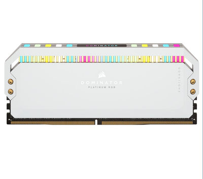 Corsair Dominator Platinum RGB 64GB (2x32GB) DDR5 UDIMM 5200Mhz C40 1.25V White Desktop PC Gaming Memory-0