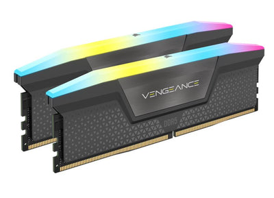 Corsair Vengeance RGB 32GB (2x16GB) DDR5 UDIMM 6000MHz C30 1.4V Desktop Gaming Memory Black Optimized for AMD Expo Ryzen 7000 Series-0