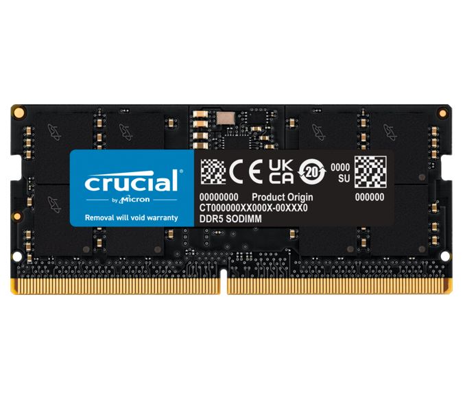 Crucial 48GB (1x48GB) DDR5 SODIMM 5600MHz CL46 Notebook Laptop Memory-0