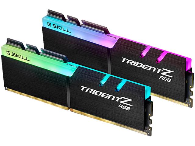 G.SKILL F4-3200C14D-16GTZRX 16GB (2 x 8GB)/ PC4-25600 / DDR4 3200 Mhz/ Timings 14-14-14-34/ Voltage 1.35V/  Trident Z RGB-0