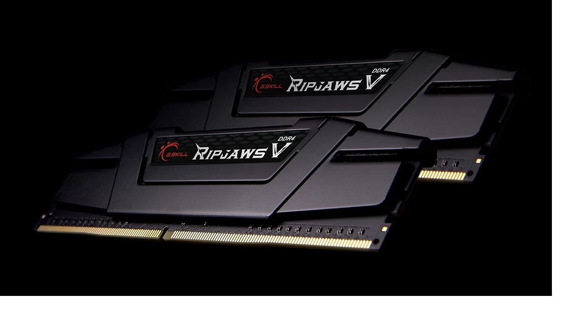 G.SKILL F4-3200C16D-64GVK 64GB (2 x 32GB)/ PC4-25600 / DDR4 3200 Mhz/ Timings 16-18-18-38/ Voltage 1.35V/ RipjawsV-0