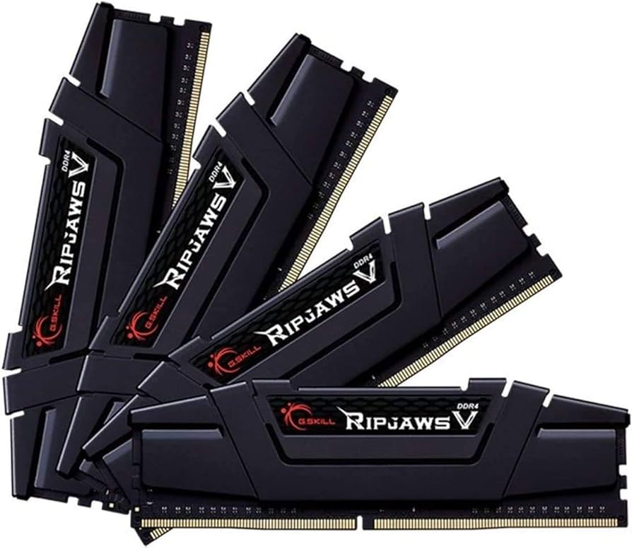 G.SKILL F4-3600C18Q-128GVK 128GB (4 x 32GB)/ DDR4 3600 Mhz/ Timings 18-22-22-42/ Voltage 1.35V/ RipjawsV-0