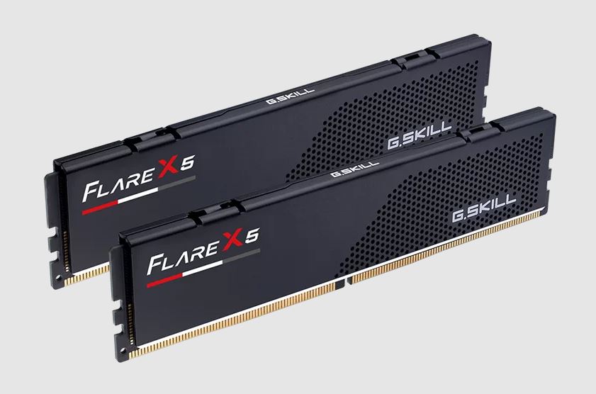 G.SKILL F5-6000J3648D16GX2-FX5 32GB (2 x 16GB)/ DDR5 6000 MT/s/ Timings 36-48-48-96/ Voltage 1.25V/ Flare X5-0