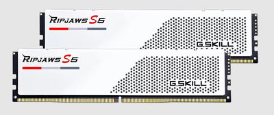 G.SKILL F5-6000J3648D16GX2-RS5W 32GB (2 x 16GB)/ DDR5 6000 MT/s/ Timings 36-48-48-96/ Voltage 1.25V/ Ripjaws S5-0