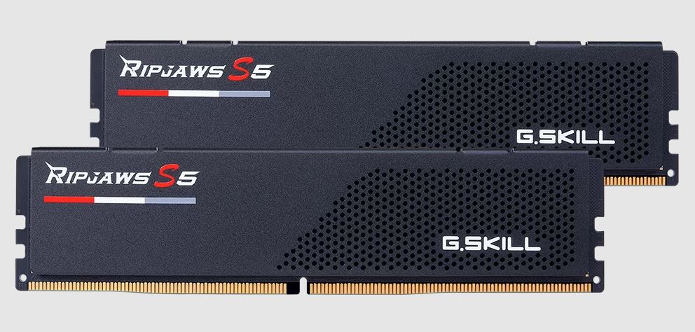 G.SKILL F5-6000J3648D16GX2-RS5K 32GB (2 x 16GB)/ DDR5 6000 MT/s/ Timings 36-48-48-96/ Voltage 1.25V/ Ripjaws S5-0