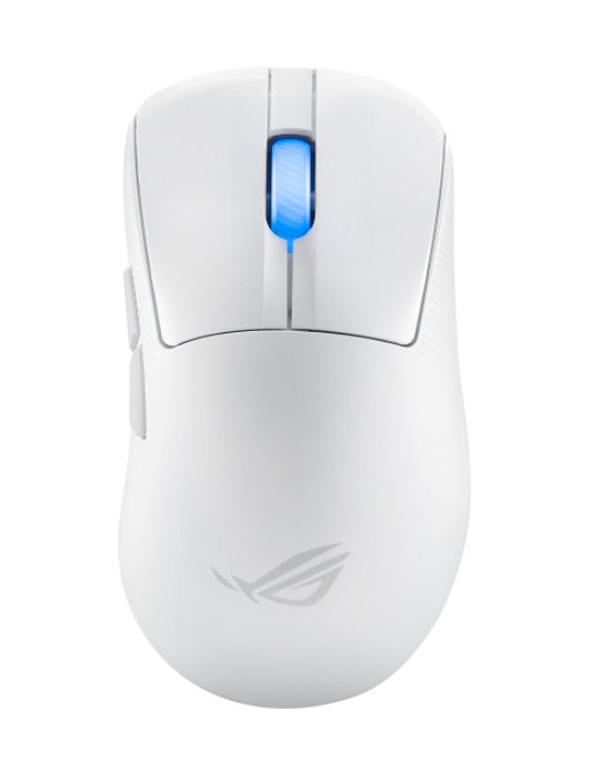 ASUS ROG KERIS II Ace Wireless Ergonomic Lightweight Gaming Mouse, 42,000-dpi ROG AimPoint Pro Optical Sensor (Moonlight White)-0