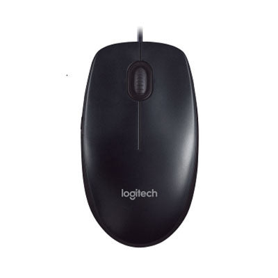 Logitech M90 USB Wired Optical Mouse 1000dpi for PC Laptop Mac Full Size Comfort smooth mover ~B100-0